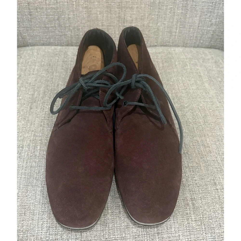 Tod's Men's Burgundy/Brown Suede Chukka Desert Ankle Boots Sz 9